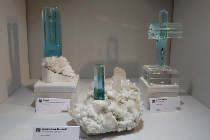 Aquamarine crystals from Pakistan