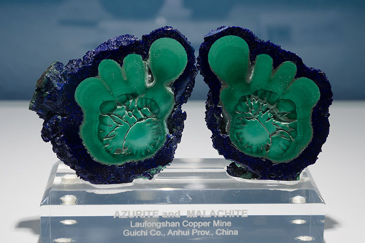 Azurite and malachite from China