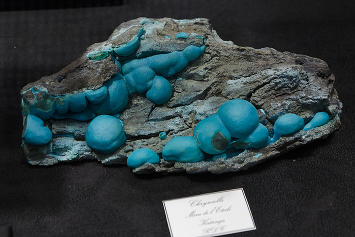 Botryoidal chrysocolla from Katanga, Congo