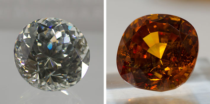 Faceted scheelite from China