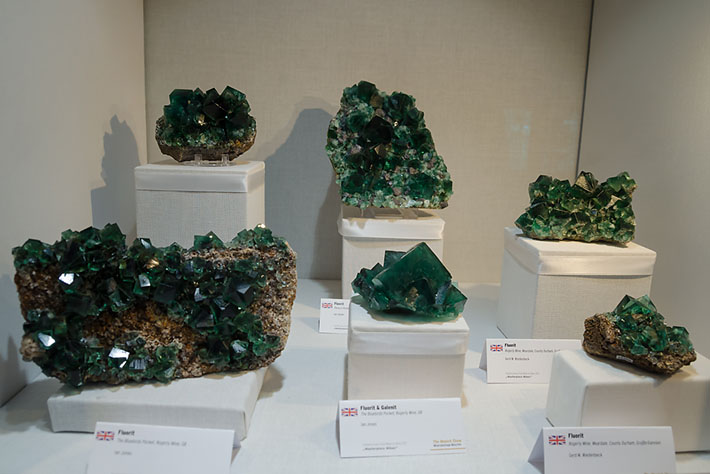 Green fluorite specimens from Rogerley Mine, UK