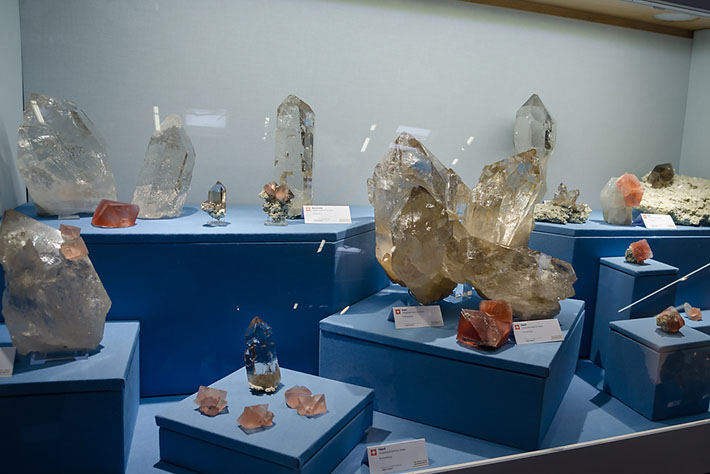 Smoky quartz and fluorite from Planggenstock, Switzerland