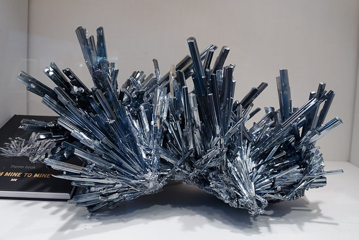 Stibnite crystals from China